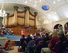 A Corbyn rally at Nottingham Albert Hall Jeremy Corbyn at the Albert Hall, Nottingham.jpg