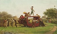Істмен Джонсон. «Щастя покинутого диліжанса», 1871