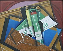 Juan Gris: Die Bordeauxflasche, 1915, Pinakothek der Moderne (Quelle: Wikimedia)