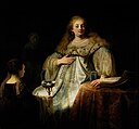 Judith at the Banquet of Holofernes (previously known as Artemisia), by Rembrandt, from Prado in Google Earth.jpg