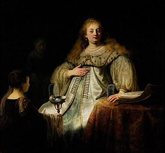 Sophonisbe recevant la coupe de poison 1634, Rembrandt