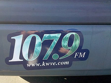 KWVE bumper sticker