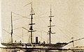 Šroubem poháněná parní korveta Kanrin Maru, první japonská parní válečná loď poháněná šroubem, 1857