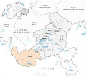 Map of Bregaglia