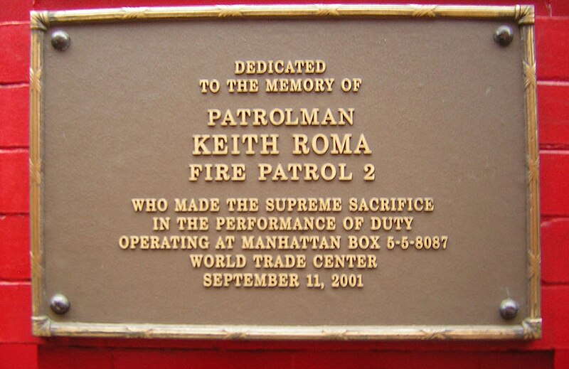 File:Keith Roma Fire Patrol 2 plaque jeh.jpg