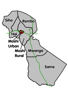 Moshi District District in Kilimanjaro Region, Tanzania