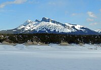 Kista Peak from Abraham Lake