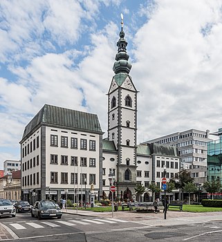 City parish church Saints Peter and Paul on Domplatz, Klagenfurt, Austria