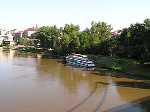 Landing point on the island of Kmochův