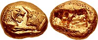 Kroisos. Circa 564-53-550-39 BC. AV Stater (16mm, 10.76 g). Heavy series. Sardes mint.jpg