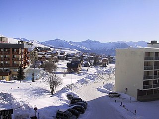 Les Sybelles ski area in France