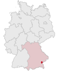Localização de Altötting na Alemanha
