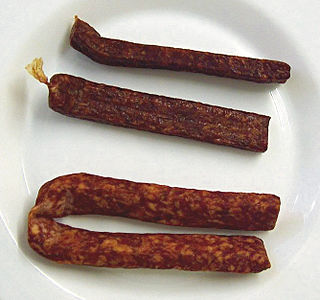 <span class="mw-page-title-main">Landjäger</span> Type of semi-dried sausage