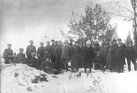 Soldater fra det vestlige ingriske regiment nær landsbyen Sarkulya, november 1919