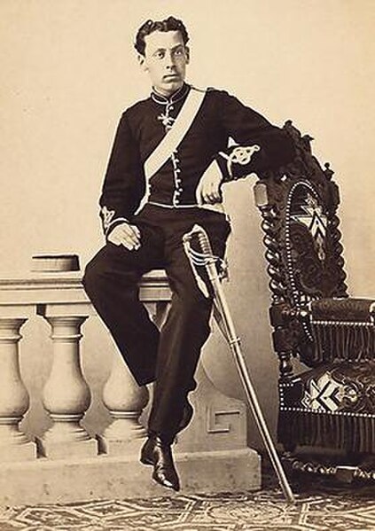 Leandro Preziosi, Portrait photo of Walter Sciortino, Royal Malta Fencible Artillery, ca. 1860