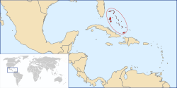 Location of àwọn Bàhámà