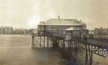 Extension to Lytham Pier in 1901 Lytham Pier extension 1901.png