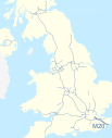 M20 motorway (Great Britain) map