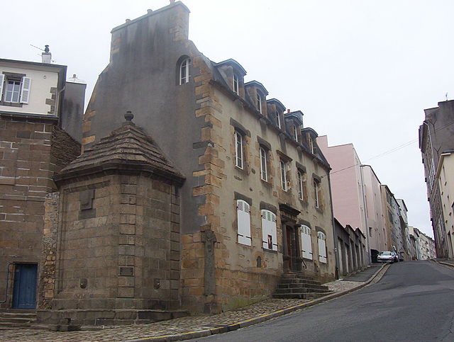 The Maison de la Fontaine in Recouvrance, one of the oldest houses of Brest (end of the 17th century, beginning of the 18th century)