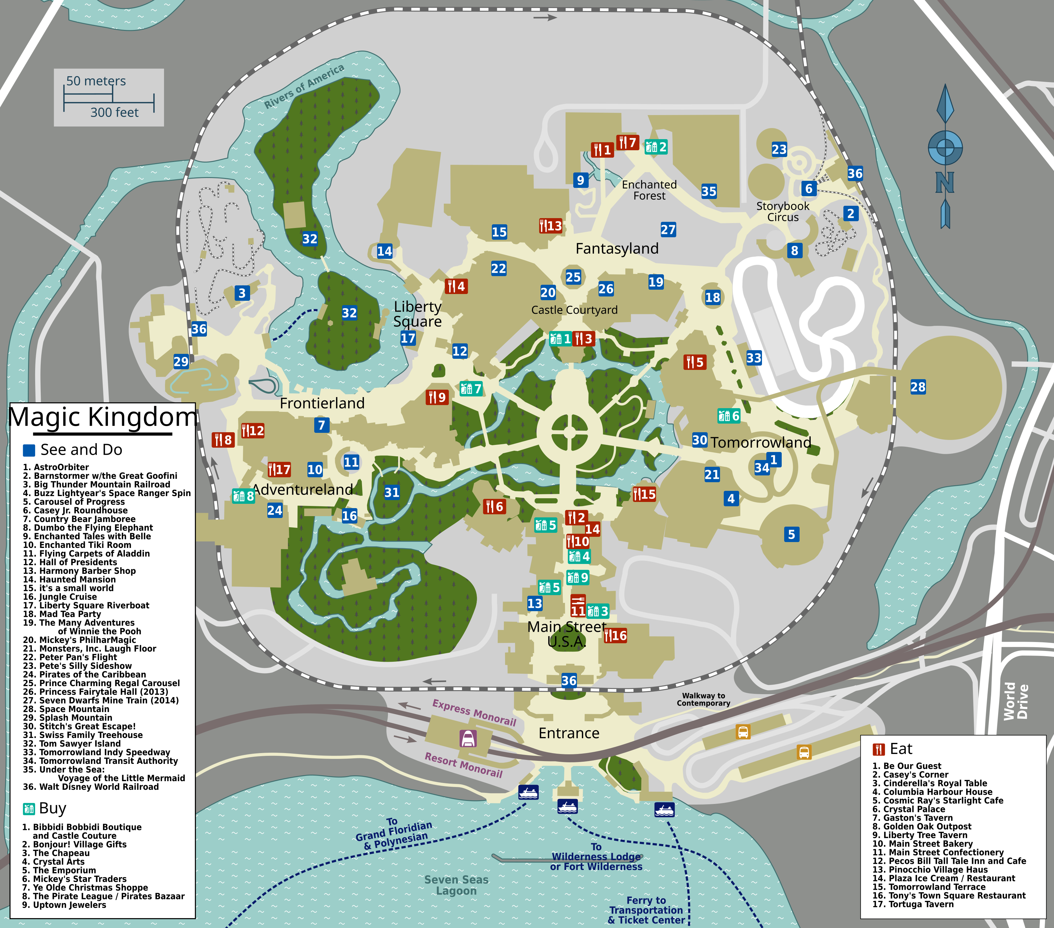 full disney world map