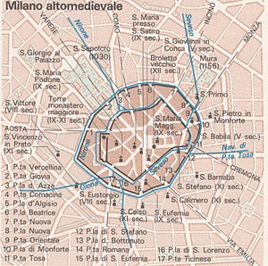 300px map urban development   milano altomedievale   milano 1992   touring club italiano cart tem 054 %28cropped%29