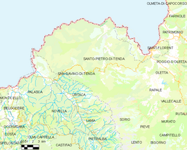 Mapa obce San-Gavino-di-Tenda