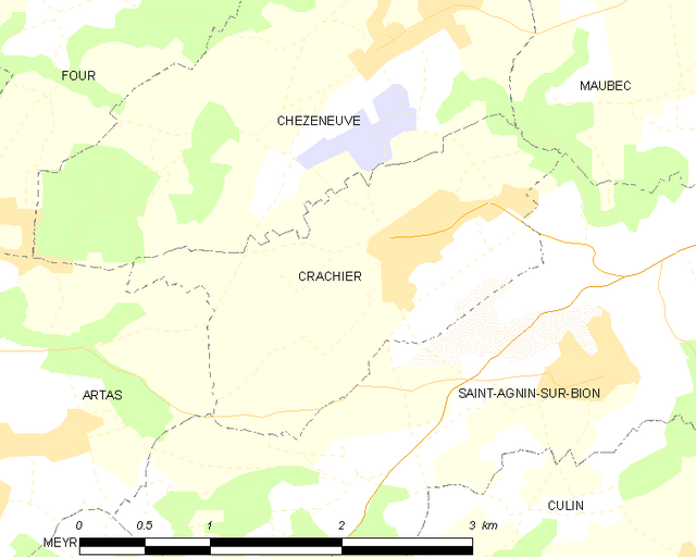 Crachier - Localizazion