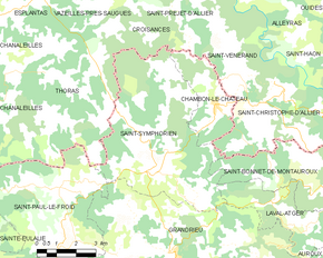 Poziția localității Saint-Symphorien