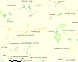 Mapa obce Coupéville
