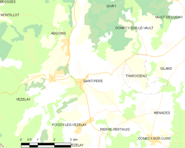 Mapa obce Saint-Père