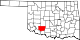 Map of Oklahoma highlighting Comanche County.svg