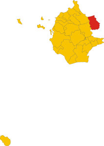 Map of comune of Alcamo (province of Trapani, region Sicily, Italy).svg