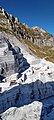 Cava di marmo al Passo della Focolaccia a circa 1600 m s.l.m. con la relativa modifica irreversibile del passo stesso