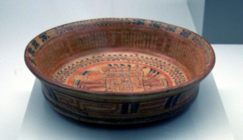 File:Maya plate, Museo de América 3.jpg