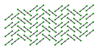 Ball-and-stick model of the crystal structure