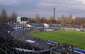 The Meteor Stadium in Dnipro