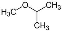 Structure of methyl isopropyl ether