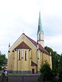 Polski: Ewangelicko-Augsburski Kościół w Mikołowie Deutsch: Die evangelisch-augsburgische Kirche in Nikolai (Mikołów)