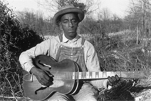 American blues musician Mississippi Fred McDowell in 1960