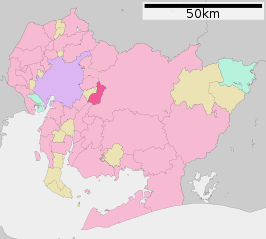 Situering van Miyoshi in de prefectuur Aichi