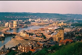 Řeka mezi Le Tréport a Mers-les-Bains