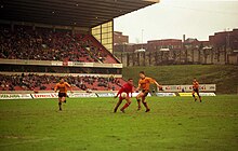 The second leg of the final was hosted by Molineux (pictured in 1991). Molineux Stadium in 1991 - geograph.org.uk - 2796721.jpg