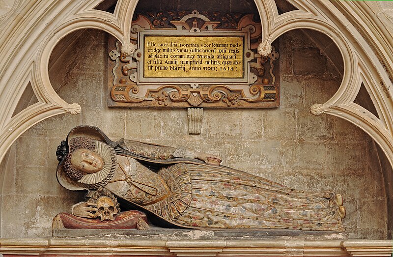 File:Monument to Dorothy Bampfield, Exeter Cathedral, Exeter, UK - 20100710.jpg