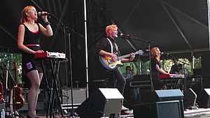 Mother Mother performing in 2009.