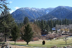 PMC golf course, with Mt. Pinos in the background Mt Pinos.jpg