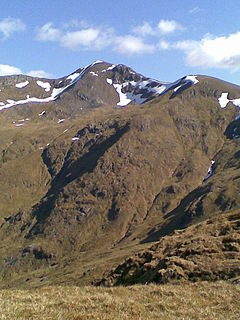 Mullach Fraoch-choire Mountain in Scotland