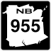 Route 955 marker