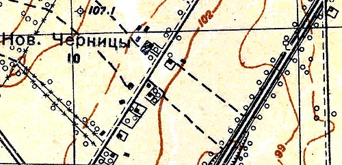 План деревни Новые Черницы. 1931 год
