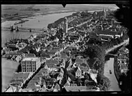 Luchtfoto van Kampen (1920-1940).