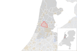 Locatie van de gemeente Zaanstad (gemeentegrenzen CBS 2016)